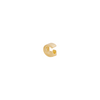 Letter Slider Charm - Solid Gold - G