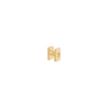 Letter Slider Charm - Solid Gold - H