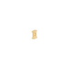Letter Slider Charm - Solid Gold - I