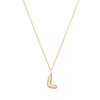 Bubble Letter Necklace - Gold - L