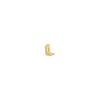 Letter Slider Charm - Solid Gold - L