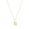 Bubble Letter Necklace - Gold - Q