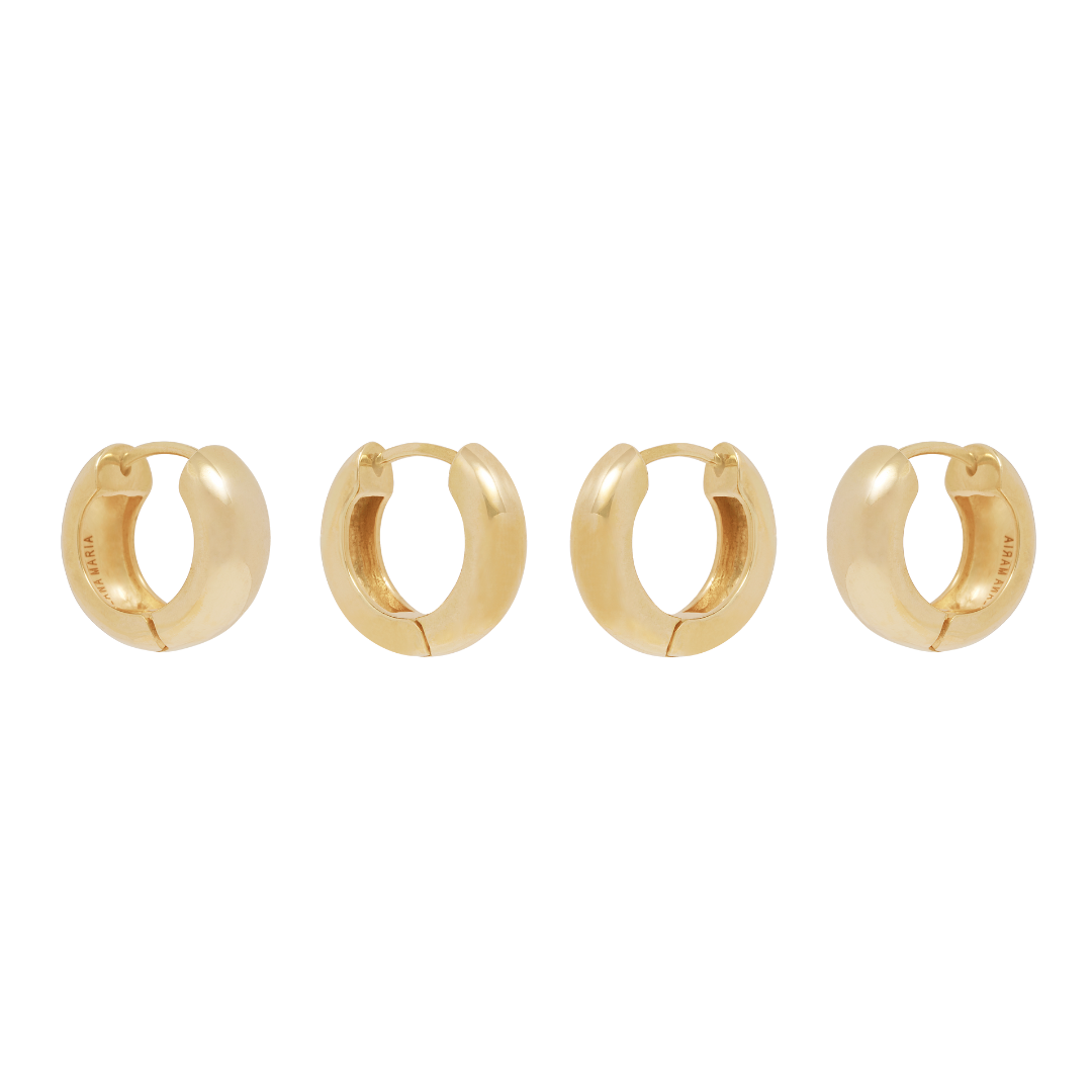 Huggie Duo Bundle - Gold