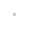 Letter Slider Charm - Solid Gold - R
