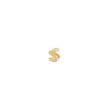 Letter Slider Charm - Solid Gold - S