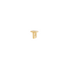 Letter Slider Charm - Solid Gold - T