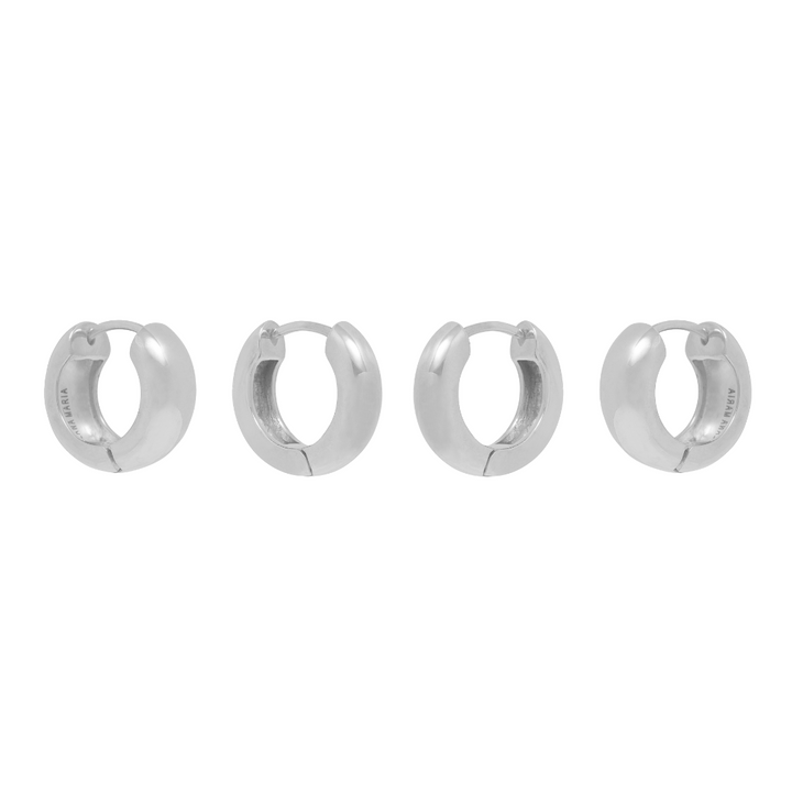 Huggie Duo Bundle - Silver