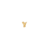 Letter Slider Charm - Solid Gold - Y