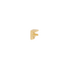 Letter Slider Charm - Solid Gold - F