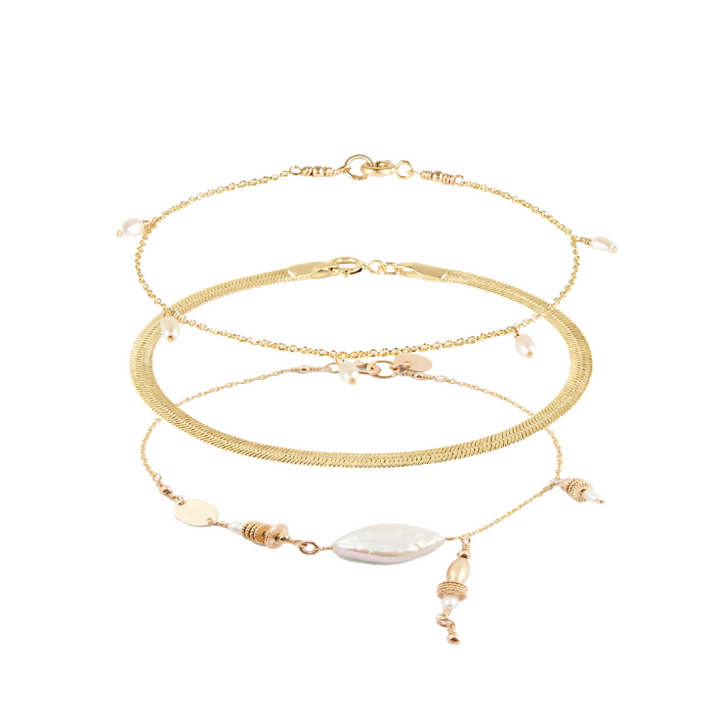 Clementine Trio Bracelet Bundle - Gold