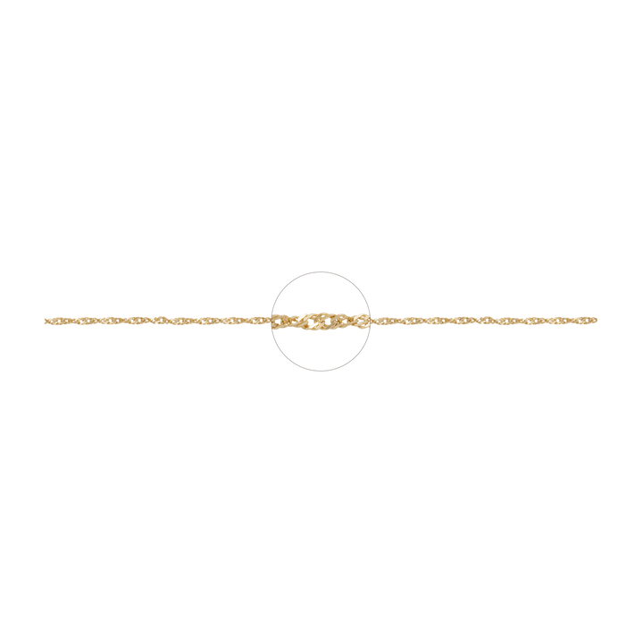 Fine Rope Chain Bracelet - Solid Gold