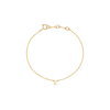 Initial Bracelet - Gold - E
