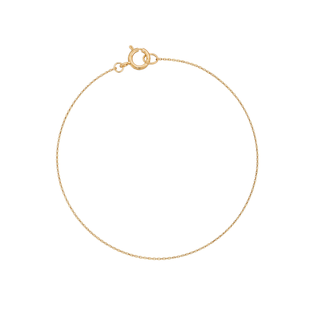 Fine Rope Chain Bracelet - Solid Gold