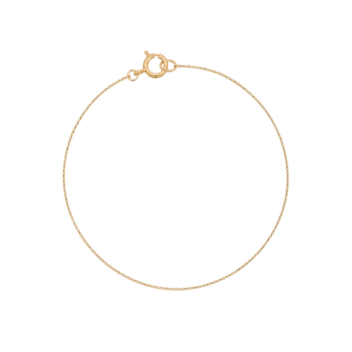 Fine Rope Chain Bracelet - Solid Gold