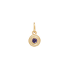 Birthstone Charm - Gold - February - Purple