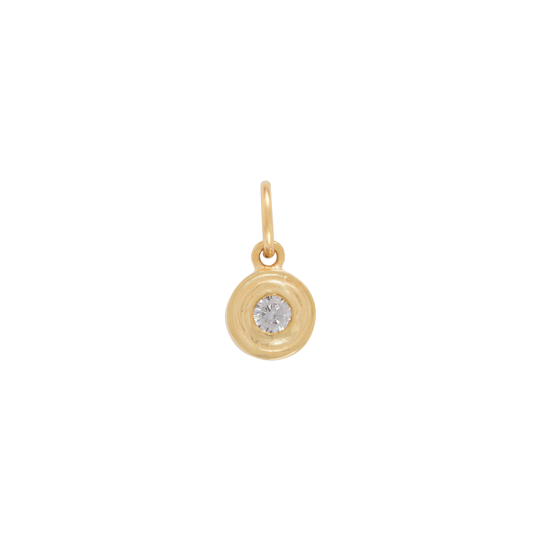 Birthstone Charm - Gold