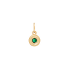 Birthstone Charm - Gold - May - Green