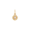 Birthstone Charm - Gold - June - Pearl
