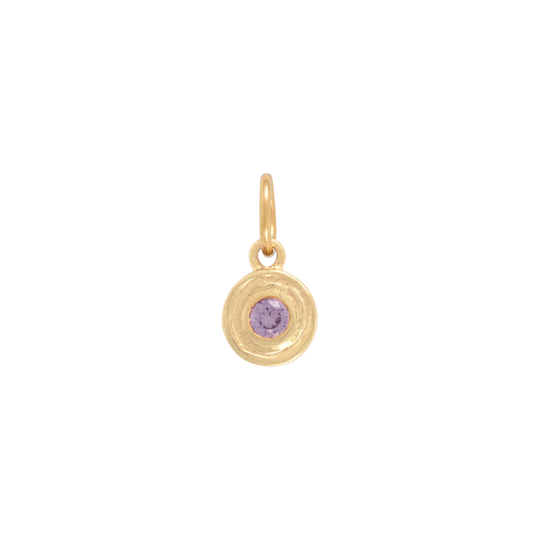 Birthstone Charm - Gold