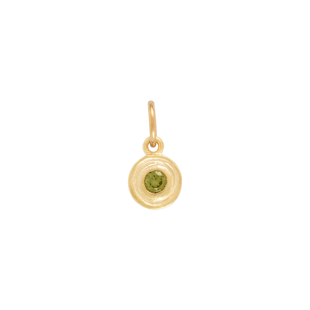Birthstone Charm - Gold
