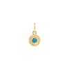 Birthstone Charm - Gold - December - Green/Blue
