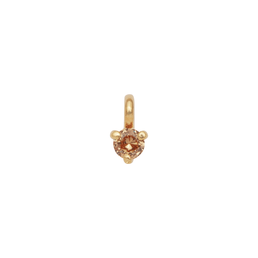 Birthstone Hanging Charm - Gold