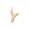 Bubble Letter Charm - Gold - Y