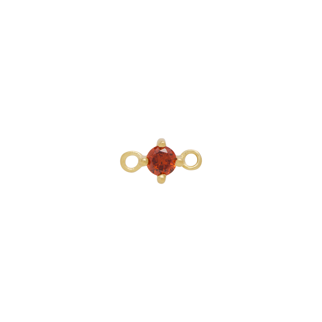 Fixed Birthstone Charm - Gold