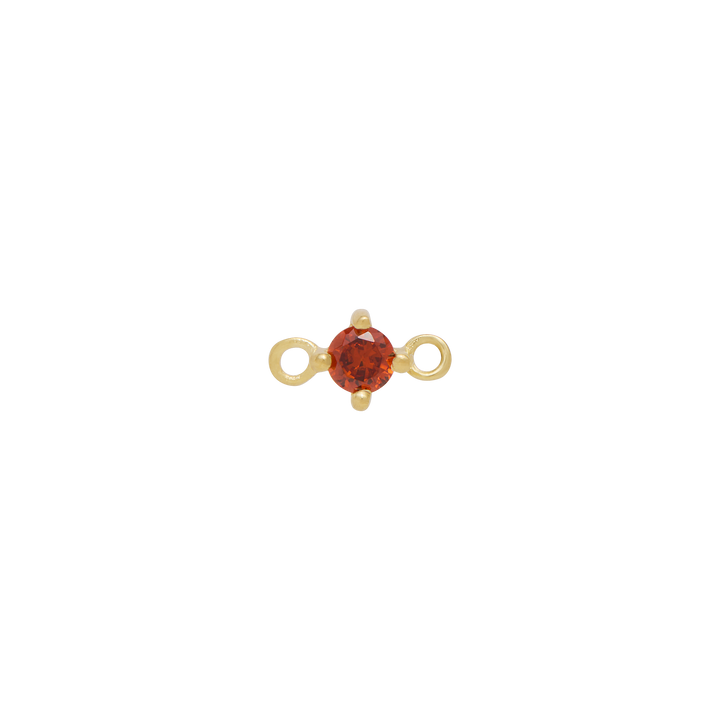 Fixed Birthstone Charm - Gold
