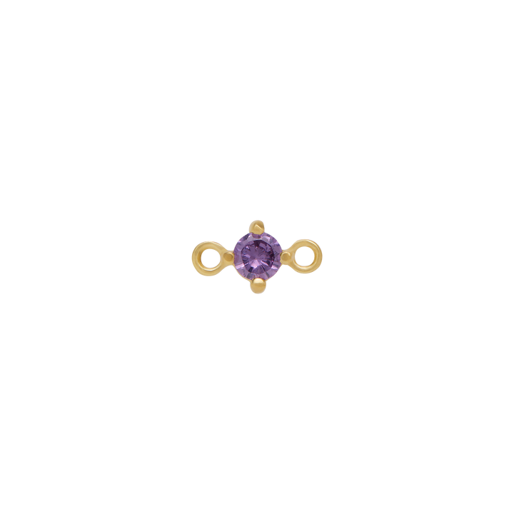Fixed Birthstone Charm - Gold