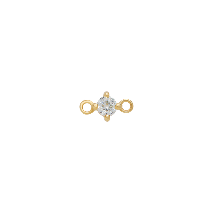 Fixed Birthstone Charm - Gold
