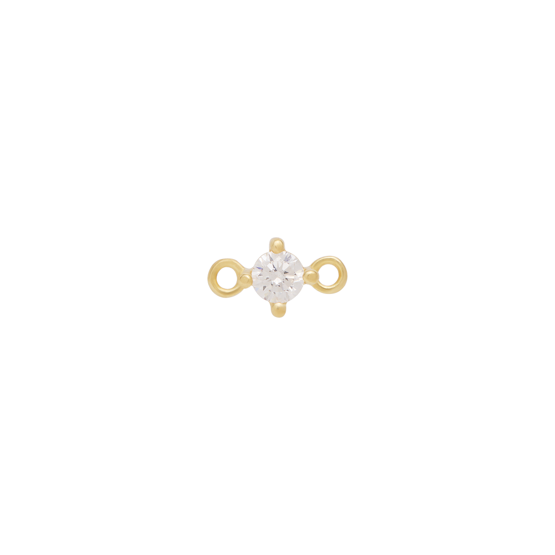 Fixed Birthstone Charm - Gold