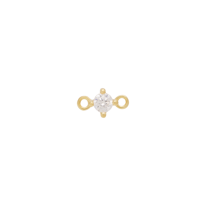 Fixed Birthstone Charm - Gold