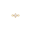 Fixed Birthstone Charm - Gold - June - Freshwater Pearl