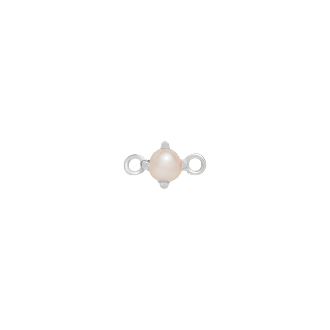 Fixed Birthstone Charm - Silver