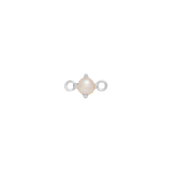 Fixed Birthstone Charm - Silver