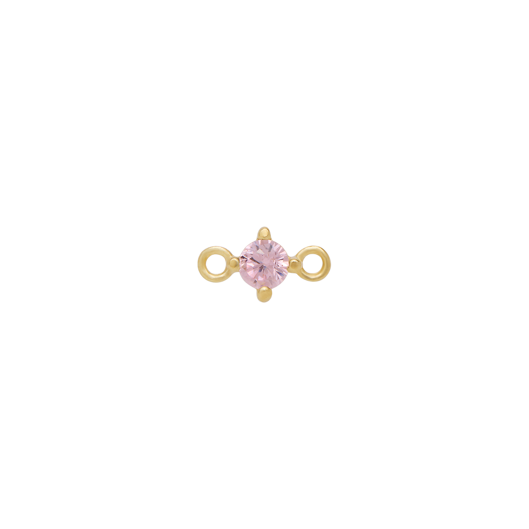 Fixed Birthstone Charm - Gold