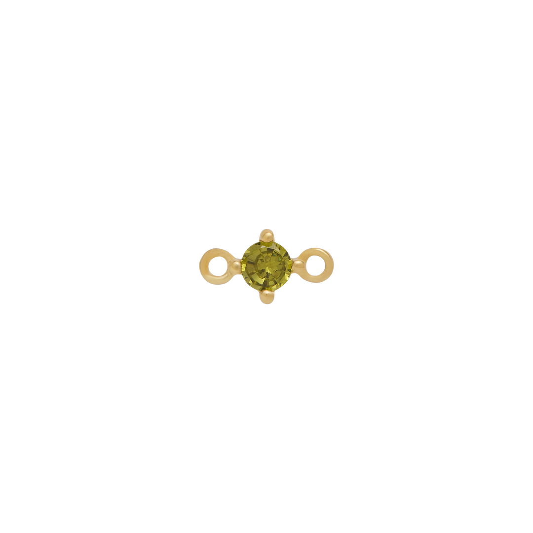 Fixed Birthstone Charm - Gold