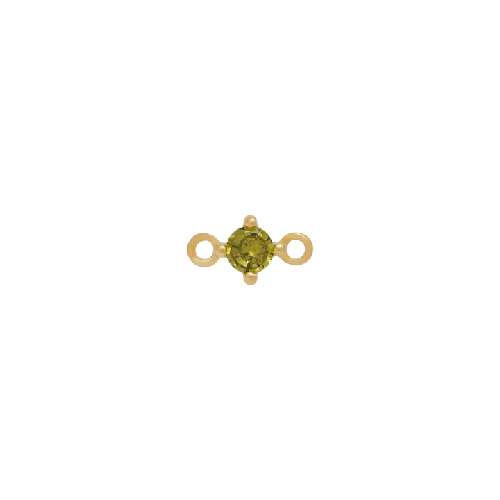 Fixed Birthstone Charm - Gold