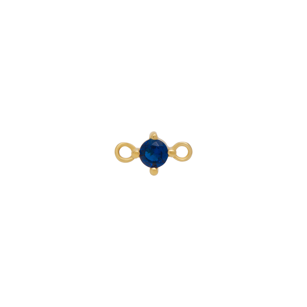 Fixed Birthstone Charm - Gold