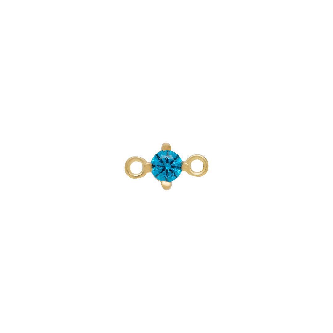 Fixed Birthstone Charm - Gold