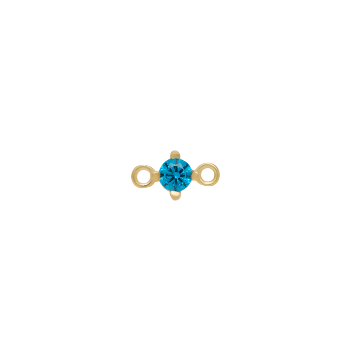 Fixed Birthstone Charm - Gold