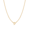 Belcher Necklace with Sailor Clasp - Gold - 16 inch