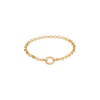 Belcher Bracelet with Round Push Clasp - Gold - 15.5cm