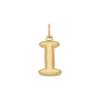Bubble Letter Charm - Gold - I