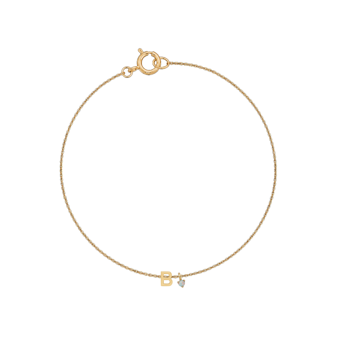 Fine Rope Chain Slider Bracelet - Solid Gold