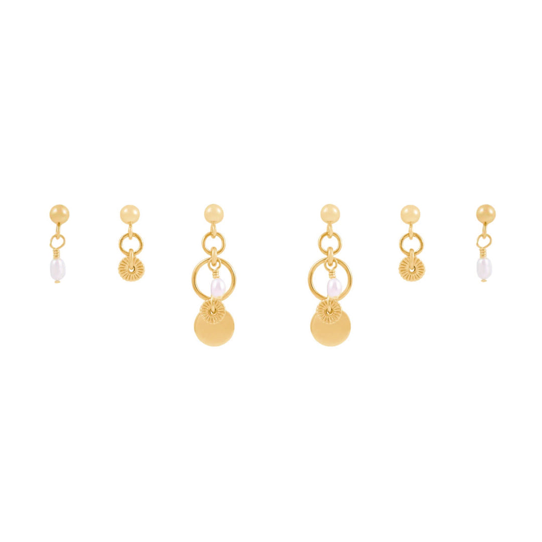 Tilly Trio Earring Stack  - Gold