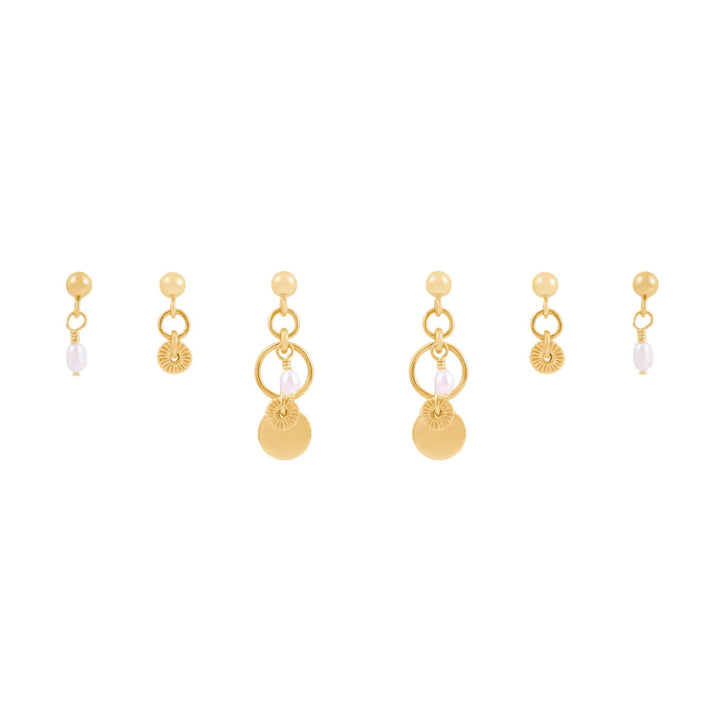 Tilly Trio Earring Stack  - Gold