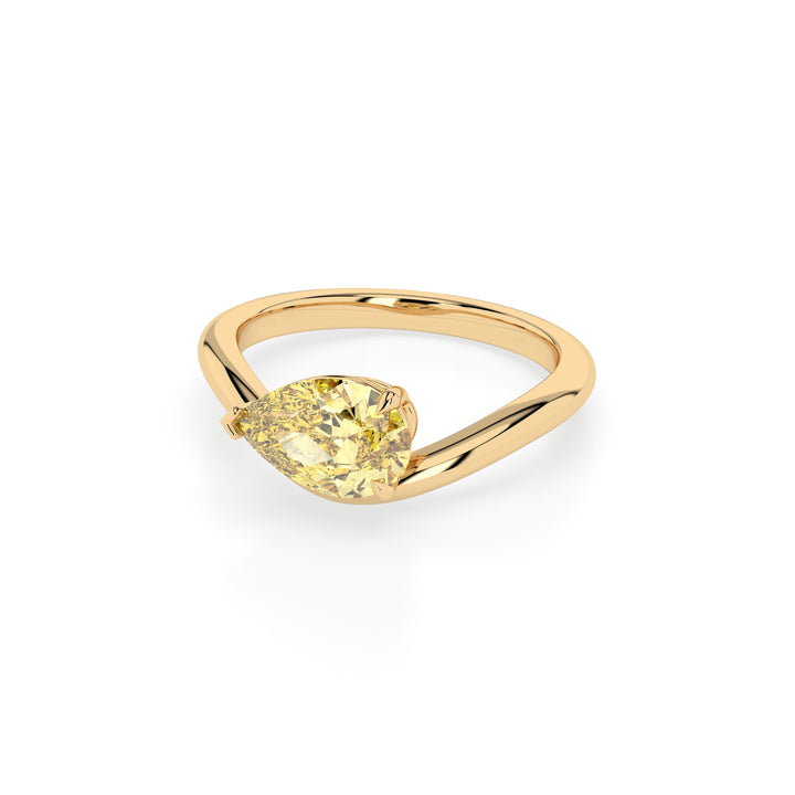 Alegra Yellow Diamond Ring - 9k Yellow Gold
