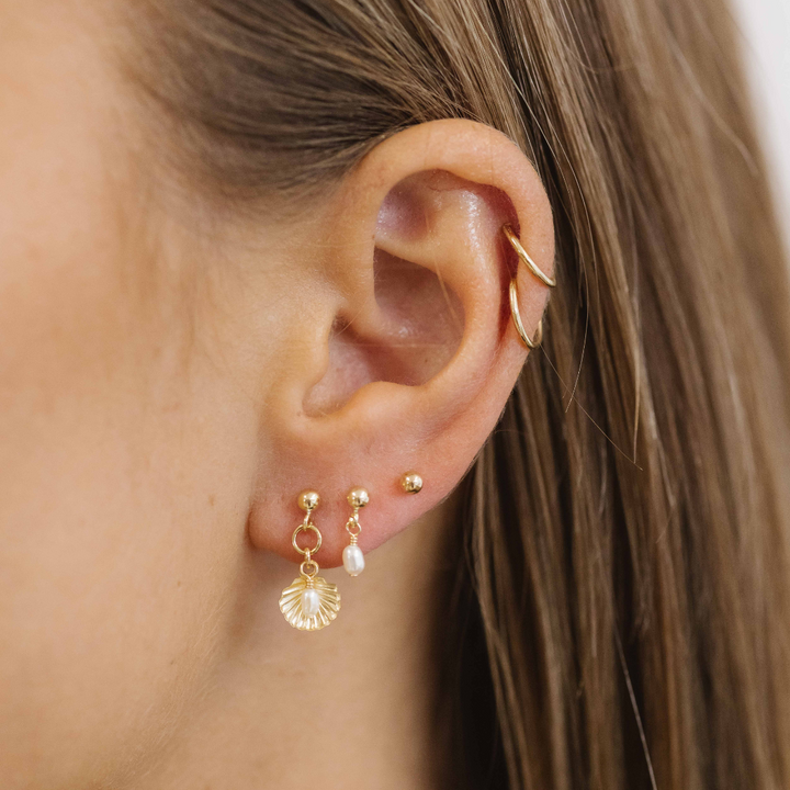 Conchi Trio Earring Stack - Gold